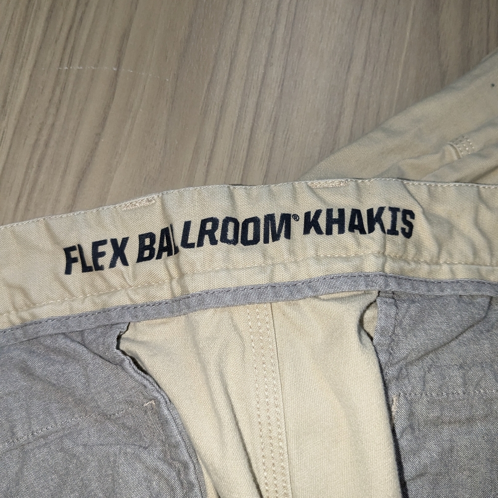 DULUTH TRADING Flex Ballroom Khakis Tan 5-Pocket Pants Men's 40x34 Inseam 32in - Picture 2 of 15